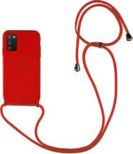 ΘΗΚΗ TPU FOR SAMSUNG A22 4G ΜΕ ΛΟΥΡΑΚΙ CROSSBODY RED (Με Εσωτερική Επένδυση Βελούδο)