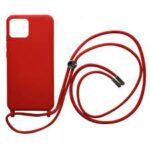 ΘΗΚΗ TPU ΓΙΑ IPHONE 14 PLUS (6.7'')ΜΕ ΛΟΥΡΑΚΙ CROSSBODY  Κόκκινη (Με Εσωτερική Επένδυση Βελούδο)