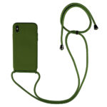 ΘΗΚΗ TPU  ΓΙΑ IPHONE X/XS (5.8")ΜΕ ΛΟΥΡΑΚΙ CROSSBODY ΠΡΑΣΙΝΟ(Με Εσωτερική Επένδυση Βελούδο)