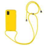 ΘΗΚΗ TPU ΓΙΑ SAMSUNG A31 ΜΕ ΛΟΥΡΑΚΙ CROSSBODY  ΚΙΤΡΙΝΟ (Με Εσωτερική Επένδυση Βελούδο)
